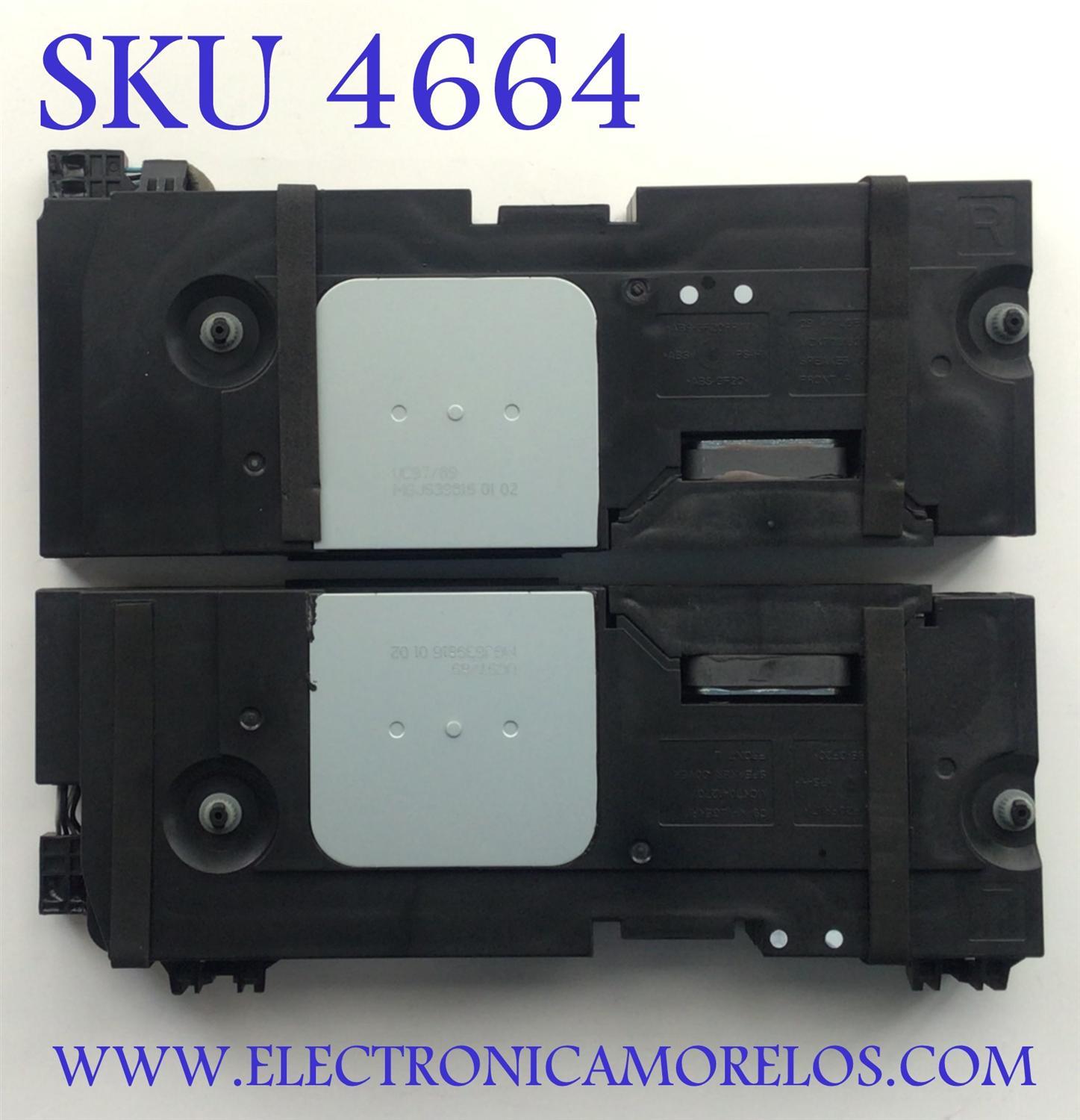 KIT DE BOCINAS ( 2 PZ ) PARA TV LG / NUMERO DE PARTE EAB64948315 / EAB64948316 / MCK70318202 / 6Ω 20 / 28W / PANEL AC650AQL CPA1_RS / MODELO OLED65C1PUB.DUSQLJR
